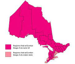 Services displayed on the map: Stage 2 Of Ontario S Framework For Reopening The Province Maxpeople