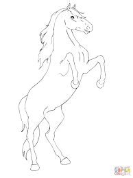 This website present numerous such printable horse coloring pages that show this animal in full body as well as in close up images. Rearing Horse Coloring Free Printable Horse Coloring Pages Coloring Pages Horse Pictures To Color Horse Coloring Sheets Horse Coloring Book Horse Coloring Pony Colouring I Trust Coloring Pages