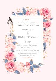 Climbing Roses Wedding Invitation Template Free Greetings Island Rose Wedding Invitations Popular Wedding Invitations Order Wedding Invitations Online