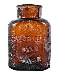 Download All Original Antique Dug C 1880 S 1890 S Deep Amber Glass Medicine Bottle Manufactured For Preston B Rose In Chicago Il