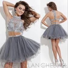 Two Pieces Cocktail Dresses Piece Prom Dress Homecoming Dresses 2015 Prom Dresses Short