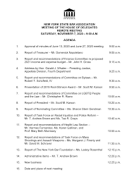 Https Nysba Org App Uploads 2020 11 House Of Delegates Complete November Packet 2020 Pdf