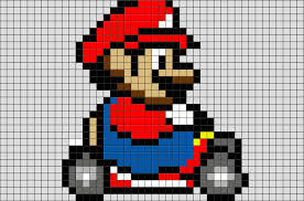 Mario Kart Pixel Art Pixel Art Pixel Art Design Pixel Art Games