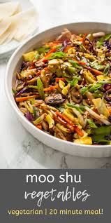 Moo Shu Vegetables Recipe Vegetarian Recipes Healthy Vegetable Recipes Healthy Recipes