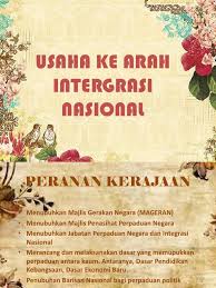 Ahli parlimen simpang renggam, maszlee malik mencadangkan kepada kerajaan untuk menubuhkan majlis tindakan pendidikan kebangsaan bagi menyelamatkan kumpulan pelajar yang digelar 'generasi tersisih', khususnya murid pra sekolah dan tahun 1. Usaha Ke Arah Intergrasi Nasional