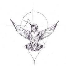 Geometric Hummingbird Temporary Tattoo Inyourdreams Temporarytattoos Drawingonp Geometric Tattoos Men Geometric Hummingbird Tattoo Geometric Hummingbird
