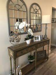 Farmhouse Inspired Entry Way Entryway Homedecorideas Overstock Entry Table With Home Goods Items Farm House Living Room Rustic Living Room Entry Table Decor