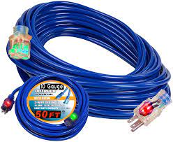 Need proper extension cord for 10 amp weed eater. 50 Ft 10 Gauge Heavy Duty Indoor Outdoor Extension Cord 125 Volt 1875 Watt 5 15p R Ul Listed 10 Gauge Extension Cord 3 Prong 50 Ft 50 Ft 10 Gauge Amazon Com