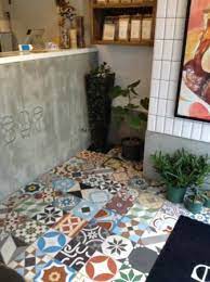 床のタイルがおしゃれです 床 タイル 床 タイル
