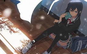 Milady standard natural hair care & braiding. Hd Wallpaper School Uniform Bag Black Hair Long Hair Anime Girls Books Wallpaper Flare