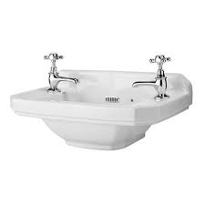 515 x 300mm 2 tap hole cloakroom basin