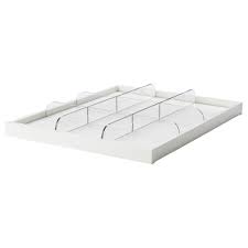 Komplement Plateau Coulissant Av Separateur Blanc Transparent 19 5 8x22 7 8 50x58 Cm Ikea Separateur Et Rangement