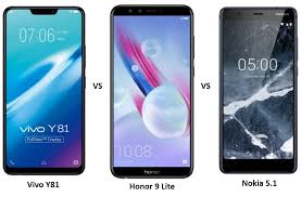 Vivo Y81 vs Honor 9 Lite vs Nokia 5.1 ...