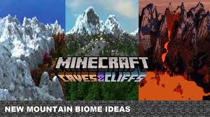 To make the mountains in minecraft 1.17 look bigger, the developers increased the height of the world by 64 blocks. Minecraft Mountain Update My New Biome Ideas For The 1 17 Caves And Cliffs Update Youtube