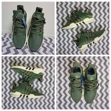 New Adidas Originals Eqt Support Adv 91 16 Olive Green Iloveshoes Shoes Womenshoes Trendy Shoes Heart Shoes Me Too Shoes