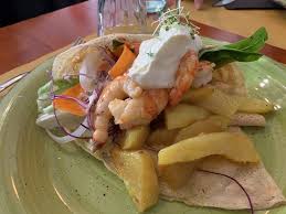 Gamberi sgusciati su crema di piselli. Bariole Crepe Salata Ai Gamberi Argentini Scottati Patate Al Forno Creme Fraiche Insalata Formaggio 2di2 Davvero Ottima Ogni Ingrediente Era Di Buona Qualita E Ben Preparato Solo Un Po Complessa Da