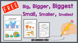 Measurement is all about comparisons. Big Bigger Biggest Free Printable The Teaching Aunt
