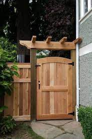 30 Charming Privacy Fence Ideas For Gardens Coodecor Fence Gate Design Cedar Gate Wooden Garden Gate