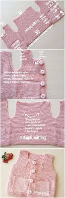 Tam 12 Adet Orgu Bebek Yelek Modeli Resimli Anlatimli Yapilisi Baby Knitting Patterns 3 Aylik Bebek Orgu