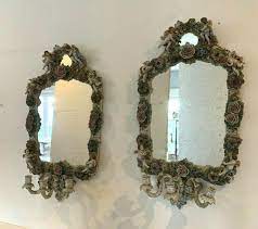 Buy scandinavian candlesticks holders and get the best deals at the lowest prices on ebay! Pair Of Mirrors With Candlesticks In Polychrome Porcelain German Porcelain Mirrors