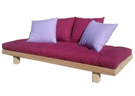 Materassi confortevoli alti 13 cm adatti per un utilizzo quotidiano. Divano Letto Wood Con Futon Cotone Alto 11 Cm