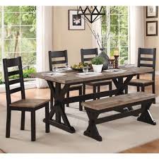 Northport 5045 72 Dining Tables Rectangle Two Tone Finish Of Black And Brown Dimensions Width 72 Inch Es Height 30 Inch Es Depth Dining Table Hello Furniture Dining
