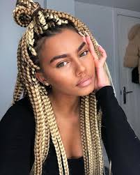 The smaller size means guys can ask for 3 or 4 rows of box braids on. 25 Beautiful Jumbo Box Braids Style Ideas To Inspire You Thrivenaija