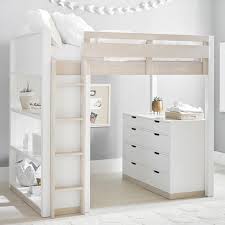 Leick furniture mirrored filigree two drawer. Rhys Loft Bed With Dresser Pottery Barn Teen