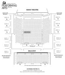 Seating Chart Floor Plan Burlington Performing Arts Centre