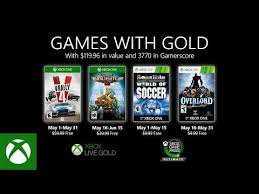 Xbox May 2020 Games With Gold Youtube In 2020 Xbox Games Xbox Live Xbox