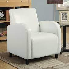 Maybe you would like to learn more about one of these? Monarch Leather Look Accent Chair White In 2020 Leather Accent Chair Furniture White Accent Chair