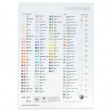 swarovski elements colour chart 2015 beads