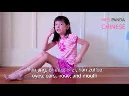 Miss Panda Chinese Sing Head Shoulders Knees And Toes In Chinese