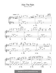 It's an incredible song, so read kai download it! Kiss The Rain By Yiruma Sheet Music On Musicaneo