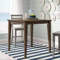 Crafted from sturdy malaysian oak, graham includes a table with collapsible leaves and two sleek bar stools. 36 X 36 Counter Height Table Wayfair