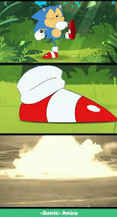 Que Es Lo Peor Que Puede Pasar Si Pongo Mi Pie Aqui Sonic Funny Sonic Fan Characters Classic Sonic