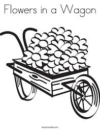 Some of the coloring page names are western wagon coloring wheel the old west, western click on the coloring page to open in a new window and print. Flowers In A Wagon Coloring Page Twisty Noodle