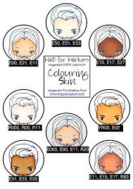 copic skin color and crazy hair color suggestions by mad