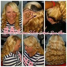 Full Sew In With Minimal Leave Out Wand Curl Blonde And Platinum Blonde Hair Platinum Blonde Platinum Blonde Hair Wand Curls