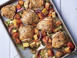 Baked Chicken Thighs Recipe With Dressing Recipe Baked Chicken Thighs Chicken Thigh Recipes Baked Chicken Dinner