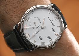 For a chronograph, you can't get any classier than this piece right here. Blancpain Villeret Quantieme Annuel Gmt Watch Hands On Ablogtowatch