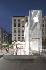 Ahrednts said apple will continue to open new town squares around the world, but will also reinvest in current locations and flagships. Foster Partners Giovanni Nardi Apple Piazza Liberty Store Architecture Retail Facade Apple Store Design