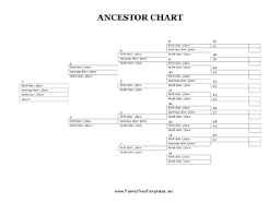 five generation ancestor chart template