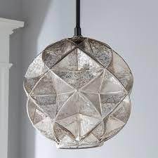 The results are beautiful, and the price: Mercury Glass Geodesic Dome Pendant Shades Of Light