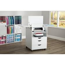 Mobile Workstation By Simply Tidy In 2020 Craft Tables With Storage Office Craft Room Combo Workstation