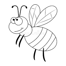 Come discover what the buzz is all about! Colorless Funny Cartoon Bee Stock Vector Illustration Of Artwork Painting 122066262