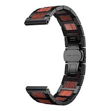 Another silicone band for the samsung galaxy watch active. Ldfas Galaxy Watch 42mm Band Natural Wood Red Sandalwood Stainless Steel Metal 20mm Watch Strap Garmin Vivoactive 3 Music Samsung Galaxy Watch 42mm Gear Sport Watch Bands Apple Watch Bands Smart Watch