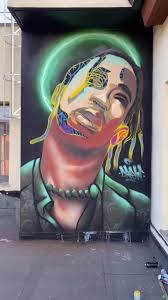 Travis Scott Wall Graffiti