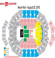 Yum Center Seating Chart Kevin Hart Elcho Table