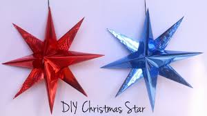The resulting origami star flower makes a lovely christmas tree decoration, or if you make it with large paper, it could be the star on top of the tree. How To Make Christmas Star Paper Star Christmas Decorations With Paper Youtube